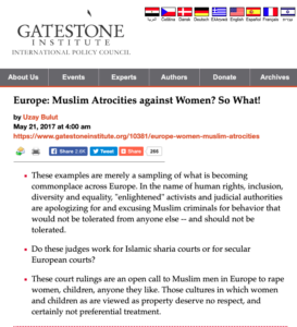 Europe Muslim Atrocities against Women