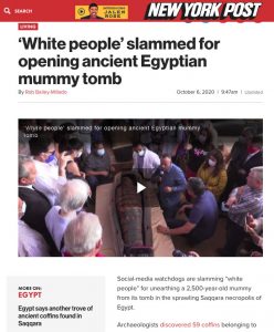 White people slammed for opening ancient Egyptian mummy tomb