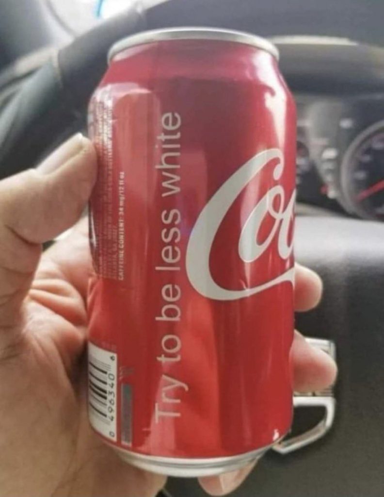 coke can be less white